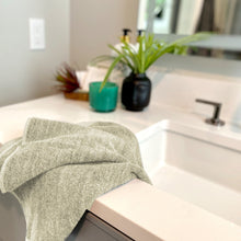 Carregar imagem no visualizador da galeria, Bamboo Cotton Hand Towel 2pc Set – Sand
