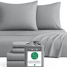 Load image into Gallery viewer, Bamboo Cotton Bed Sheets - Silver
