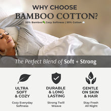 Load image into Gallery viewer, Bamboo Cotton Bed Sheets - Snow
