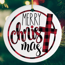 Carregar imagem no visualizador da galeria, Merry Christ - Mas Plaid Jesus Ornament

