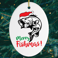 Carregar imagem no visualizador da galeria, Merry Fishmas Fishing Christmas Ornament
