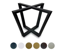 Load image into Gallery viewer, Simple Metal Table Base/Legs Matte Black
