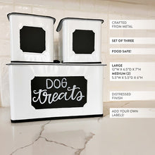 Load image into Gallery viewer, Customizable Metal Kitchen Canisters, Set of Three
