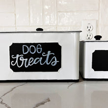 Load image into Gallery viewer, Customizable Metal Kitchen Canisters, Set of Three
