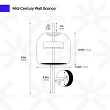 Load image into Gallery viewer, Mid-Century Wall Sconce
