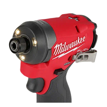 Carregar imagem no visualizador da galeria, Milwaukee 3453-22 M12 FUEL™ 1/4" Hex Impact Driver Kit with (2) 2.0Ah Lithium Ion Batteries, Charger &amp; Tool Bag

