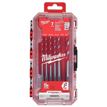 Carregar imagem no visualizador da galeria, Milwaukee 48-20-9052 7pc. SHOCKWAVE™ Carbide Hammer Drill Bit Kit

