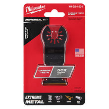 Carregar imagem no visualizador da galeria, Milwaukee 49-25-1501 Milwaukee® OPEN-LOK™ 1-3/8" TITANIUM ENHANCED CARBIDE TEETH METAL BLADE 1PK
