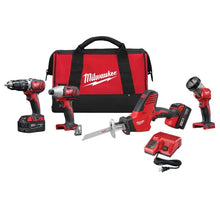 Carregar imagem no visualizador da galeria, Milwaukee 2696-24 M18 Cordless LITHIUM-ION 4-Tool Combo Kit
