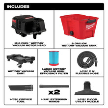Carregar imagem no visualizador da galeria, Milwaukee 0910-20 M18 Fuel 6 Gallon Wet/Dry Vacuum
