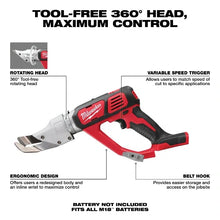 Carregar imagem no visualizador da galeria, Milwaukee 2637-20 M18 18 Gauge Single Cut Shear (Tool Only)
