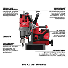 Carregar imagem no visualizador da galeria, Milwaukee 2788-22HD M18 FUEL™ 1-1/2" Lineman Magnetic Drill High Demand™ Kit
