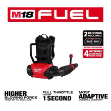 Carregar imagem no visualizador da galeria, Milwaukee 3009-20 M18 FUEL™ Dual Battery Backpack Blower (Tool Only)
