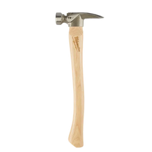 Carregar imagem no visualizador da galeria, Milwaukee 48-22-9419 19oz Milled Face Hickory Handle Framing Hammer
