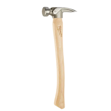 Carregar imagem no visualizador da galeria, Milwaukee 48-22-9419 19oz Milled Face Hickory Handle Framing Hammer
