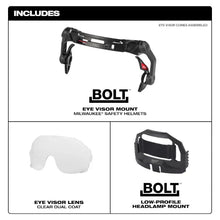 Carregar imagem no visualizador da galeria, Milwaukee 48-73-1411 BOLT™ Eye Visor - Clear Dual Coat Lens (Compatible with Milwaukee® Safety Helmets)
