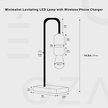 Carregar imagem no visualizador da galeria, Minimalist Levitating LED Lamp with Wireless Phone Charger
