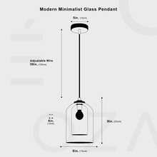 Cargar imagen en el visor de la galería, Modern Minimalist Glass Pendant
