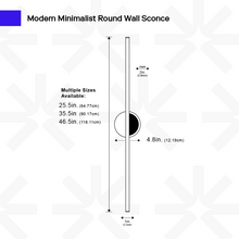 Load image into Gallery viewer, Modern Round Wall Sconce
