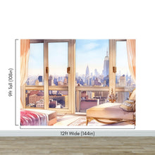 Cargar imagen en el visor de la galería, New York City Penthouse View Wallpaper Mural. #6660
