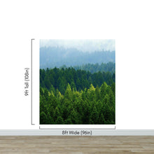 Carregar imagem no visualizador da galeria, Green Forest Wallpaper Mural. Scenic Landscape Wall Mural. #6894
