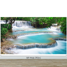 Load image into Gallery viewer, Kuang Si Thailand Waterfall Wallpaper Mural. #6041
