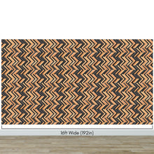 Load image into Gallery viewer, Modern Design Wooden Zigzag Panel Wallpaper Mural. #6736
