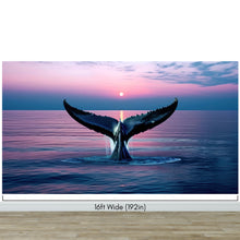 Load image into Gallery viewer, Whale Tail Wall Mural. Ocean Wallpaper. #6688
