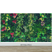 Cargar imagen en el visor de la galería, Greenery Jungle Bush Wallpaper Mural. Tropical Leaves / Fern Wallpaper. #6765
