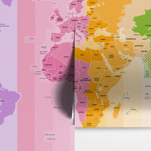 Load image into Gallery viewer, World Time Zone Wallpaper. Office Wall Mural. #6948
