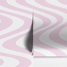 Load image into Gallery viewer, Pink Swirly Lines Abstract Wallpaper Mural. #6635
