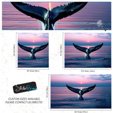 Load image into Gallery viewer, Whale Tail Wall Mural. Ocean Wallpaper. #6688
