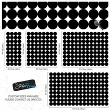 Load image into Gallery viewer, Modern Geometric Black Circle Wallpaper Mural. #6675
