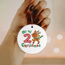 Carregar imagem no visualizador da galeria, My 2nd Christmas Baby Fawn Ornament

