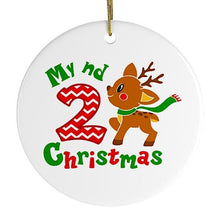 Carregar imagem no visualizador da galeria, My 2nd Christmas Baby Fawn Ornament
