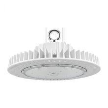 Cargar imagen en el visor de la galería, 200W LED UFO High Bay Light: 5000K, 28000 Lumens, Dimmable, IP65, Wide 120° Beam Angle for Industrial Illumination
