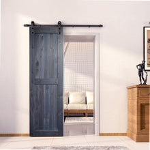 Load image into Gallery viewer, Finished &amp; Unassembled Single Barn Door with Non-Bypass Installation Hardware Kit ( H Design )
