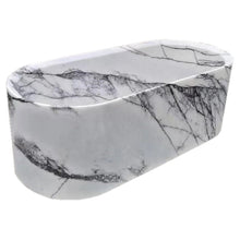 Load image into Gallery viewer, New York Marble Bathtub Hand-carved from Solid Marble Block (W)32&quot; (L)73&quot; (H)24&quot;

