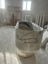 Load image into Gallery viewer, New York Marble Bathtub Hand-carved from Solid Marble Block (W)32&quot; (L)73&quot; (H)24&quot;
