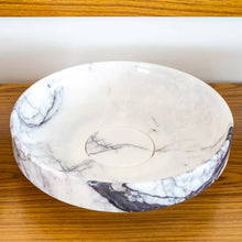 Load image into Gallery viewer, New York Marble Natural Stone Round Above Vanity Bathroom Sink Polished (D)15.5&quot; (H)4.5&quot;
