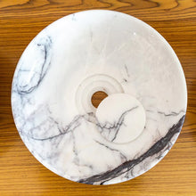 Load image into Gallery viewer, New York Marble Natural Stone Round Above Vanity Bathroom Sink Polished (D)15.5&quot; (H)4.5&quot;
