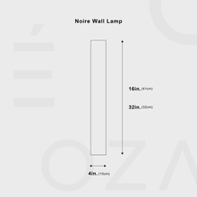 Load image into Gallery viewer, Noire Wall Lamp
