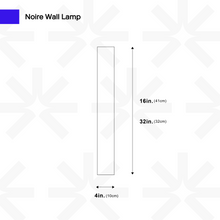 Load image into Gallery viewer, Noire Wall Lamp
