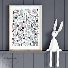 Load image into Gallery viewer, Nordic Alphabet - Mesh Stencil 8.5x11
