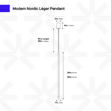 Load image into Gallery viewer, Nordic Linear Pendant
