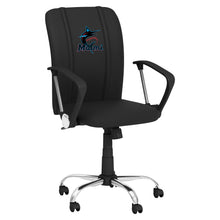 Load image into Gallery viewer, Curve Task Chair with Miami Marlins Primary Logo Panel
