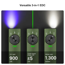 Carregar imagem no visualizador da galeria, OLIGHT ARKFELDPRO3RODGV3 Arkfeld Pro Flat EDC Flashlight with LED Light UV and Laser - OD Green
