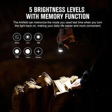 Carregar imagem no visualizador da galeria, OLIGHT ARKFELDPWGMGCW Arkfeld Flat Flashlight with Green Laser &amp; White Light - Pinwheel Gunmetal Grey
