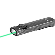 Carregar imagem no visualizador da galeria, OLIGHT ARKFELDPWGMGCW Arkfeld Flat Flashlight with Green Laser &amp; White Light - Pinwheel Gunmetal Grey
