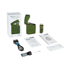 Carregar imagem no visualizador da galeria, OLIGHT BATON4KITODG Baton 4 Powerful EDC Flashlight 1300 Lumens - OD Green - Premium (With Charging Case)
